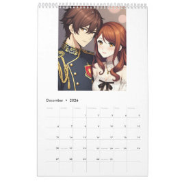 2026 Anime-kalender (bilder skapade av Grok) Kalender
