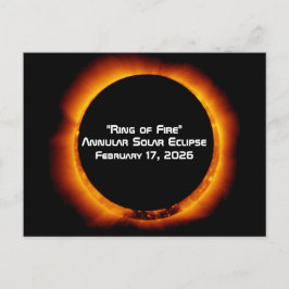 2026 Annular Ring of Fire Solar Eclipse Vykort