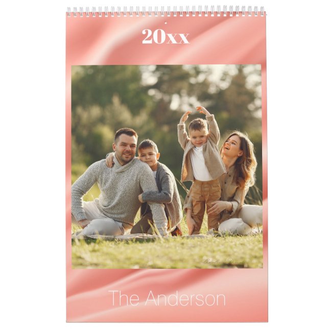 2026 Anpassad familjefoto Kalender (Omslag)