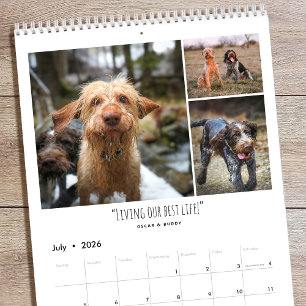 2026 Anpassad fotokalender Familjecitat Modern Kalender