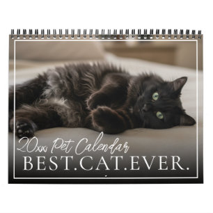 2026 Anpassad Husdjur Katt Bästa Katt Någonsin Dit Kalender