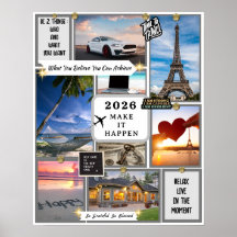 2026 Anpassad Law of Attraction Vision Board Mål