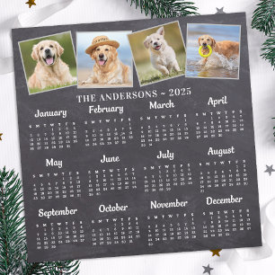 2026 Anpassningsbar 4 Fotokalender för färgkort