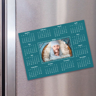2026 - Anpassningsbar för kalender - foto-blått-fa