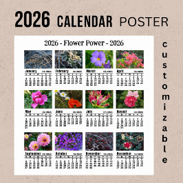 2026-anpassningsbarnas blomskalender Söndag - Poster