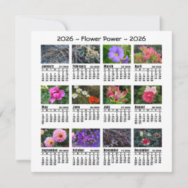 2026-Anpassningsbarnas Photo Flower Calendar Sönda
