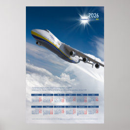 2026 Antonov An-225 Mriya Tribut Kalendarium med p Poster