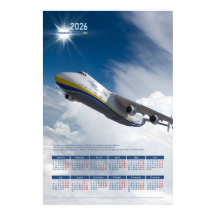 2026 Antonov An-225 Mriya Tribut Poster Kalender