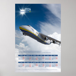 2026 Antonov An-225 Mriya Tribut Poster Kalender
