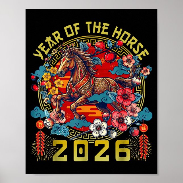 2026 år av hästen  poster (Framsidan)