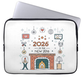 2026 Är Det Nya 2016 Mysig Kultur Vektor Laptop Fodral