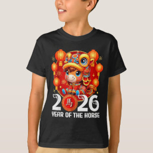 2026 År Häst Kinesiskt Nyår Konstverk T Shirt