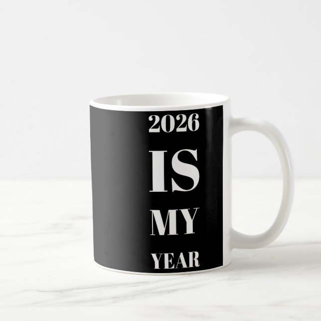2026 är mitt år Nyårslöfte Motivation Aff Kaffemugg (Höger)
