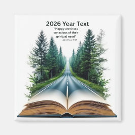 2026 År Text Väg till livet Magnet