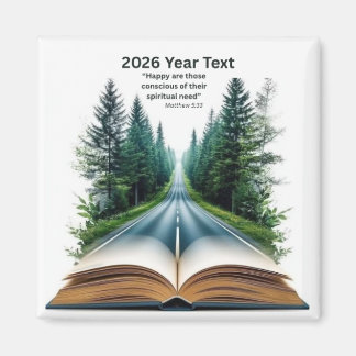 2026 År Text Väg till livet Magnet