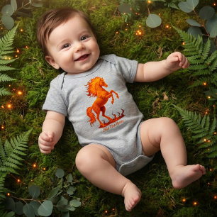 2026 Året för den Eldiga Hästen Kinesisk Zodiak T Shirt