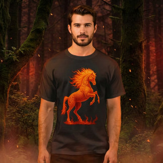 2026 Året för den Eldiga Hästen Kinesisk Zodiak T Shirt
