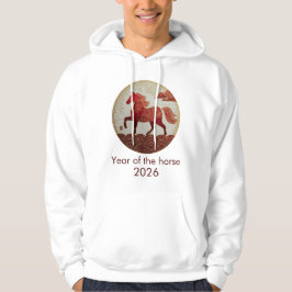 2026 Året för Häst – Lunar Nyår Konst Hoodie