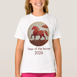 2026 Året för Hästen – Lunar New Year Konst T Shirt