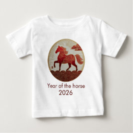 2026 Året för Hästen – Lunar New Year Konst T Shirt