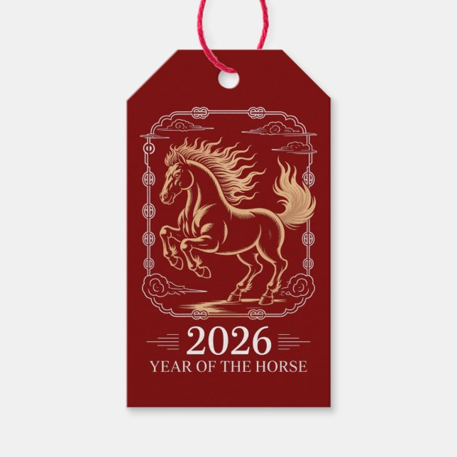 2026 Årets Häst Presentkort Presentetikett (Framsidan)
