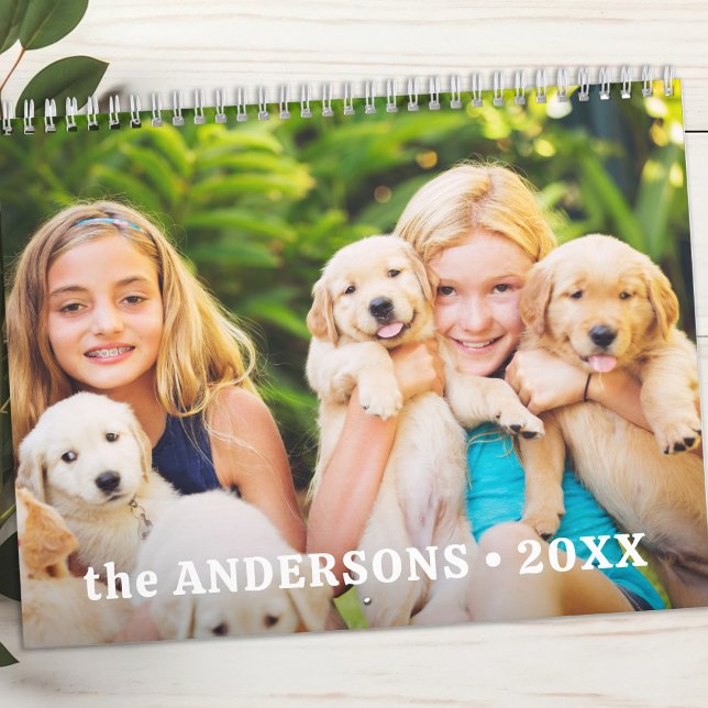 2026 års Anpassningsbar Foton Modern familjeår var Kalender (Skapare uppladdad)