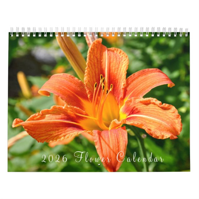 2026 års blomskalender kalender (Omslag)