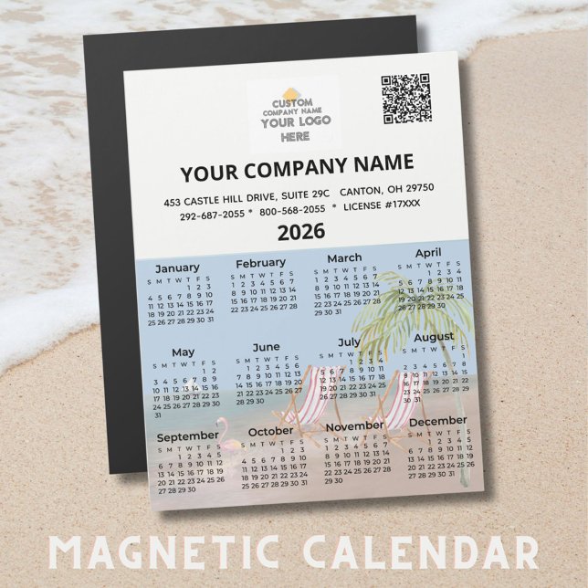 2026 års Business Logotyp QR-kod för Beach Magnet  (Skapare uppladdad)