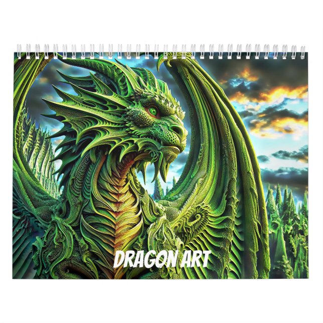 2026 års Dragon Art Calendar Kalender (Omslag)