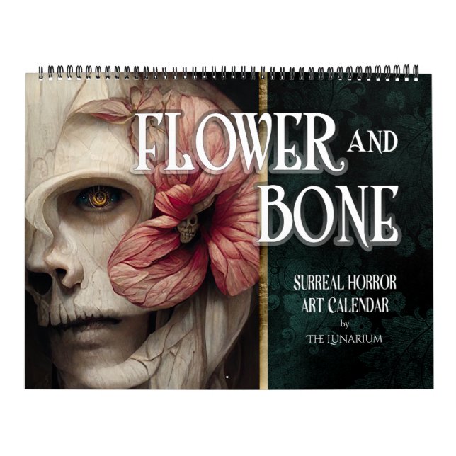 2026 års FLOS- och BENA Surreal Gothic Horror Art Kalender (Omslag)