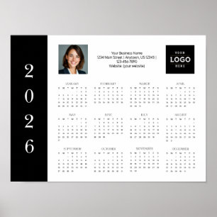 2026 års fotopatkalender för Logotyp i företag - F Poster