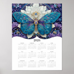 2026 års Fullt för fjäril Fantasy Art Poster