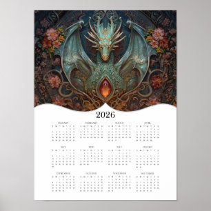 2026 års Fullt för konsthandeln i Dragon Celtic Fa Poster