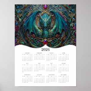 2026 års Fullt för konsthandeln i Dragon Celtic Fa Poster