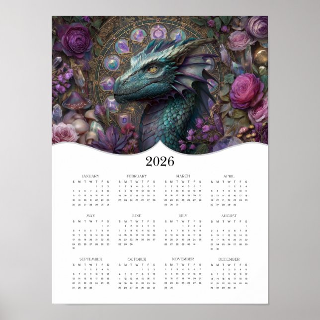2026 års Fullt för konsthandeln i Dragon Fantasy Poster (Framsidan)