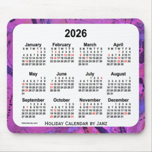 2026 års Helgdag Art Calendar av Janz Musmatta