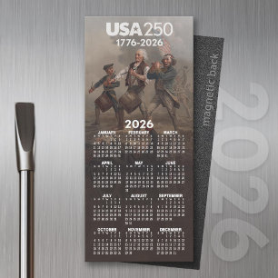 2026 års kalender - andan 76 - USA:s tjugofemtonde