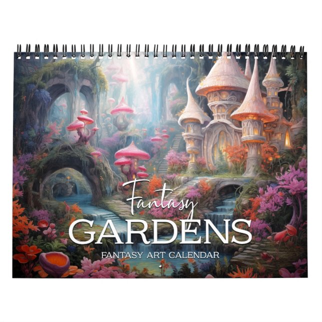 2026 års kalender för Fantasy Gardens 2 (Omslag)