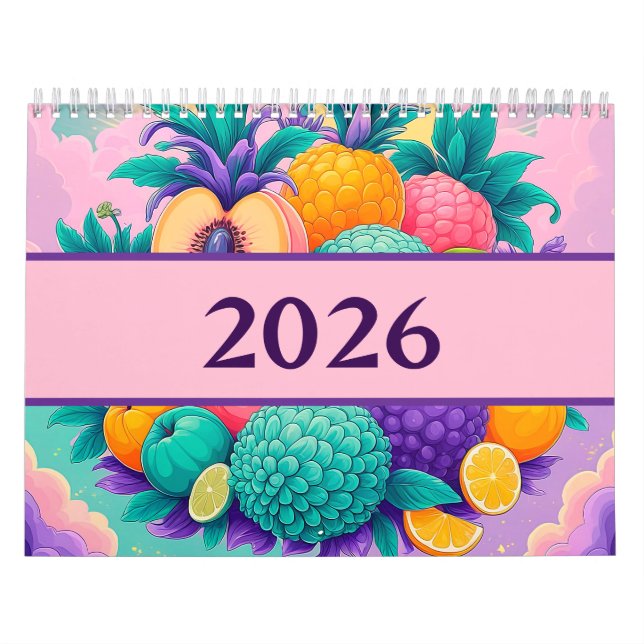 2026 års kalender för frukt (Omslag)