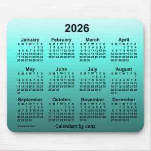 2026 års kalender för matlagning av Janz Mouse P Musmatta