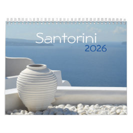 2026 års kalender för Santorini-öarna