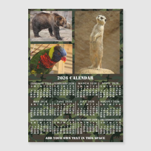 2026 Års Kalender Kamouflage Lägg till 3 Bilder Ma