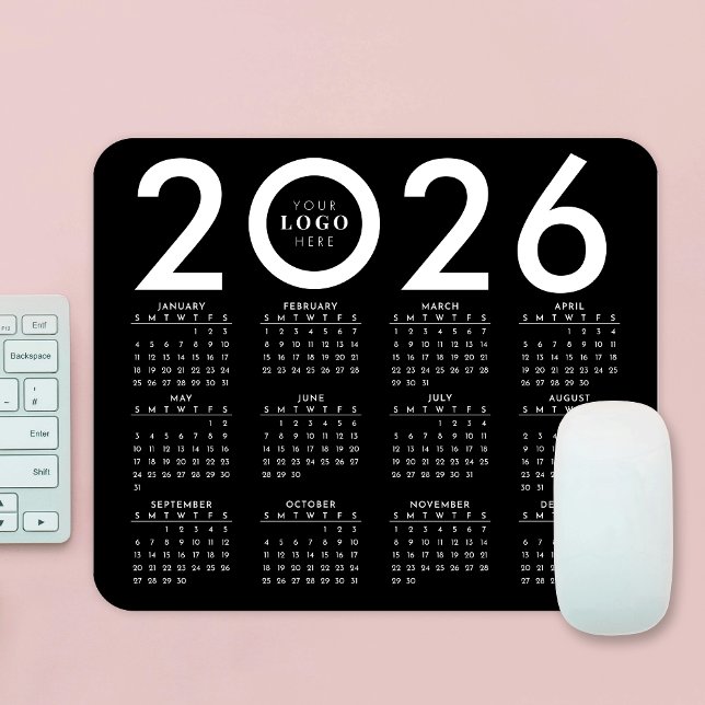 2026 års kalender - minimalistisk Business Logotyp Musmatta (Skapare uppladdad)