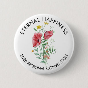 2026 års konvention med blommor knapp
