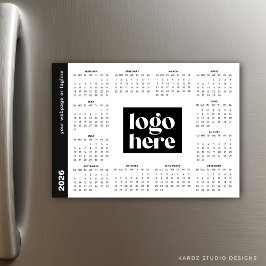 2026 års Magnetic Calendar (affärsmässig Logotyp)