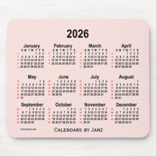 2026 års Misty Ro 52 veckors kalender från Janz Musmatta