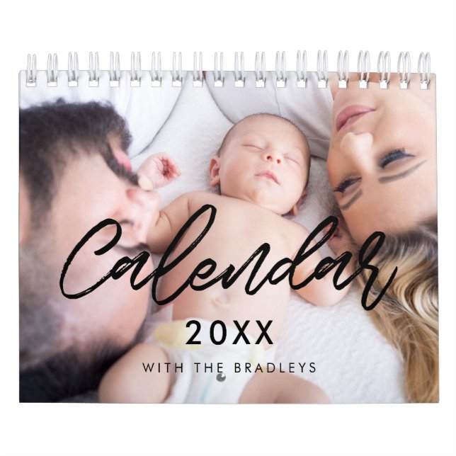 2026 års moderna fotokalender för familjen kalender (Omslag)