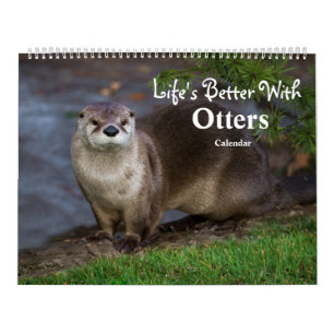 2026 års otters på nära håll - kalender i Kort