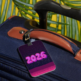 2026 års resväskemärke bagagebricka
