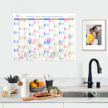 2026 års väggplan för flera Färg Wildblommor Poster<br><div class="desc">Organisera 2026-familjens år med vår flerfärgade planerare för vilda blommor! Lägg till ditt namn eller familjemottto högst upp i den här praktiska 365-dagarskalendern och behålla din upptagna familj på spåret. Den här stora 18-tums x 24-tums poster är designad för att ge ditt hem en liten lugn av naturen. Den funktioner...</div>